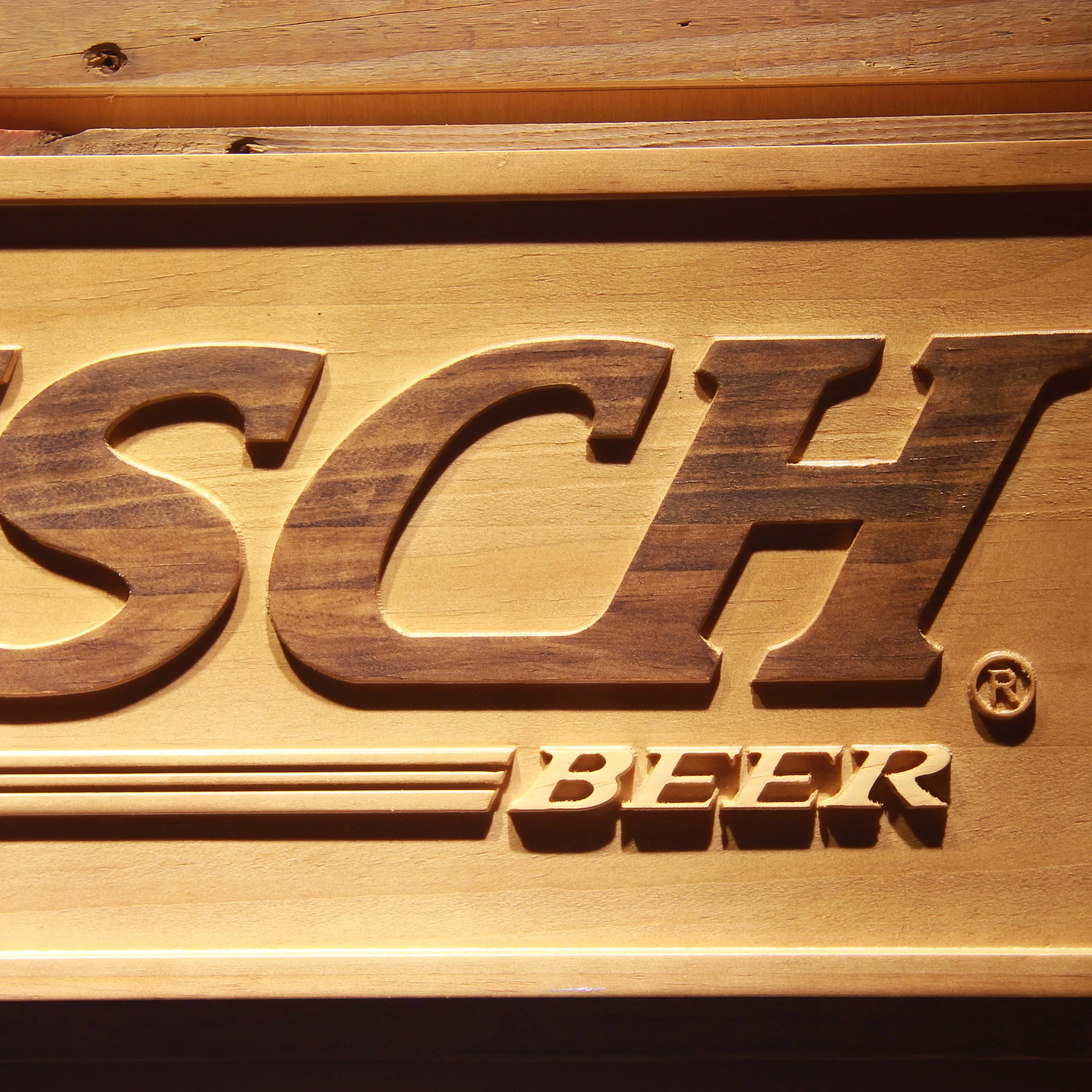 Busch Beer 3D Wooden Signs