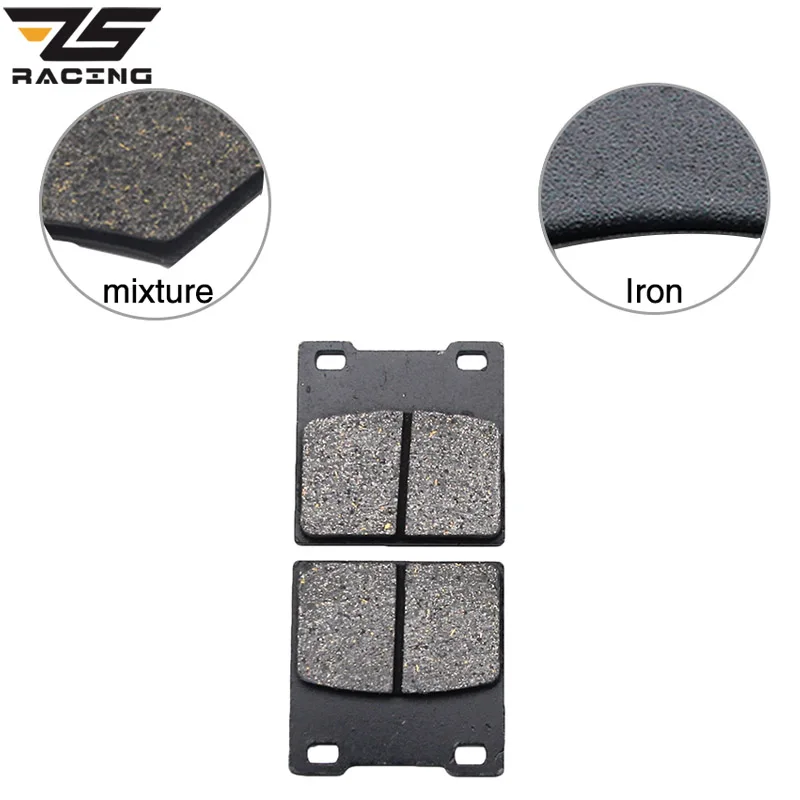 ZS Racing Set of Motorcycle Parts Rear Brake Pads Discs For KAWASAKI Z250/ZXR 400/ZXR 750/ZX-7R/ZZR 1100/ZZR 1200