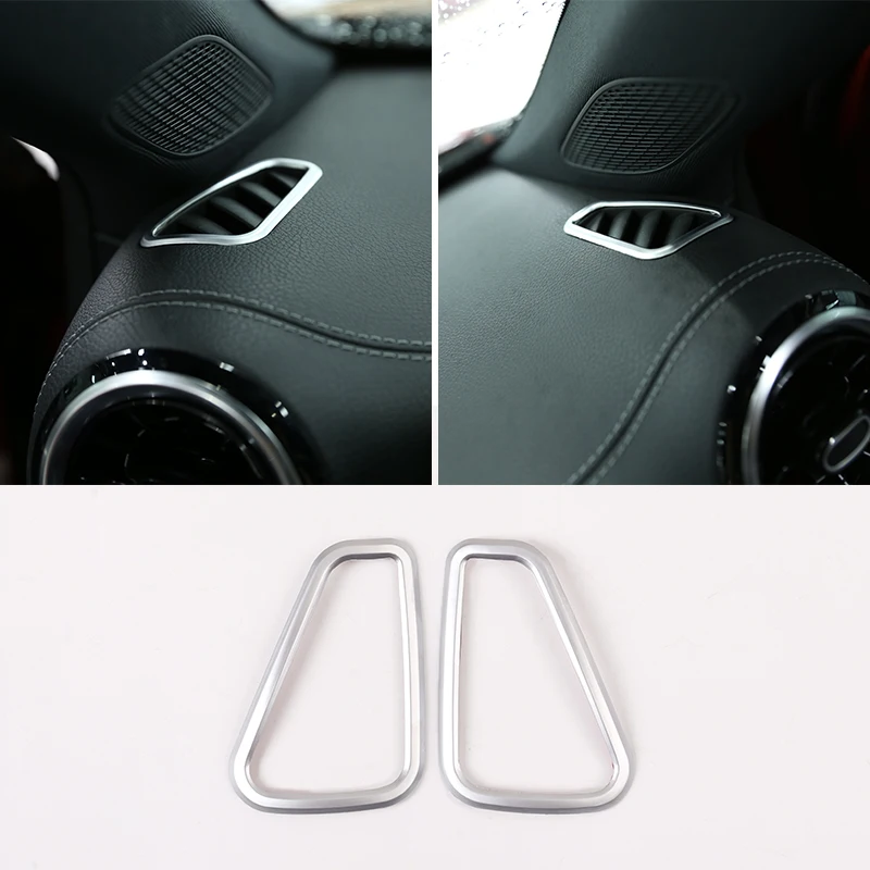 

2 Color Car Accessories ABS Car Dashboard Outlet Decoration Frame 2 PCS for Benz A-Class W176 2019