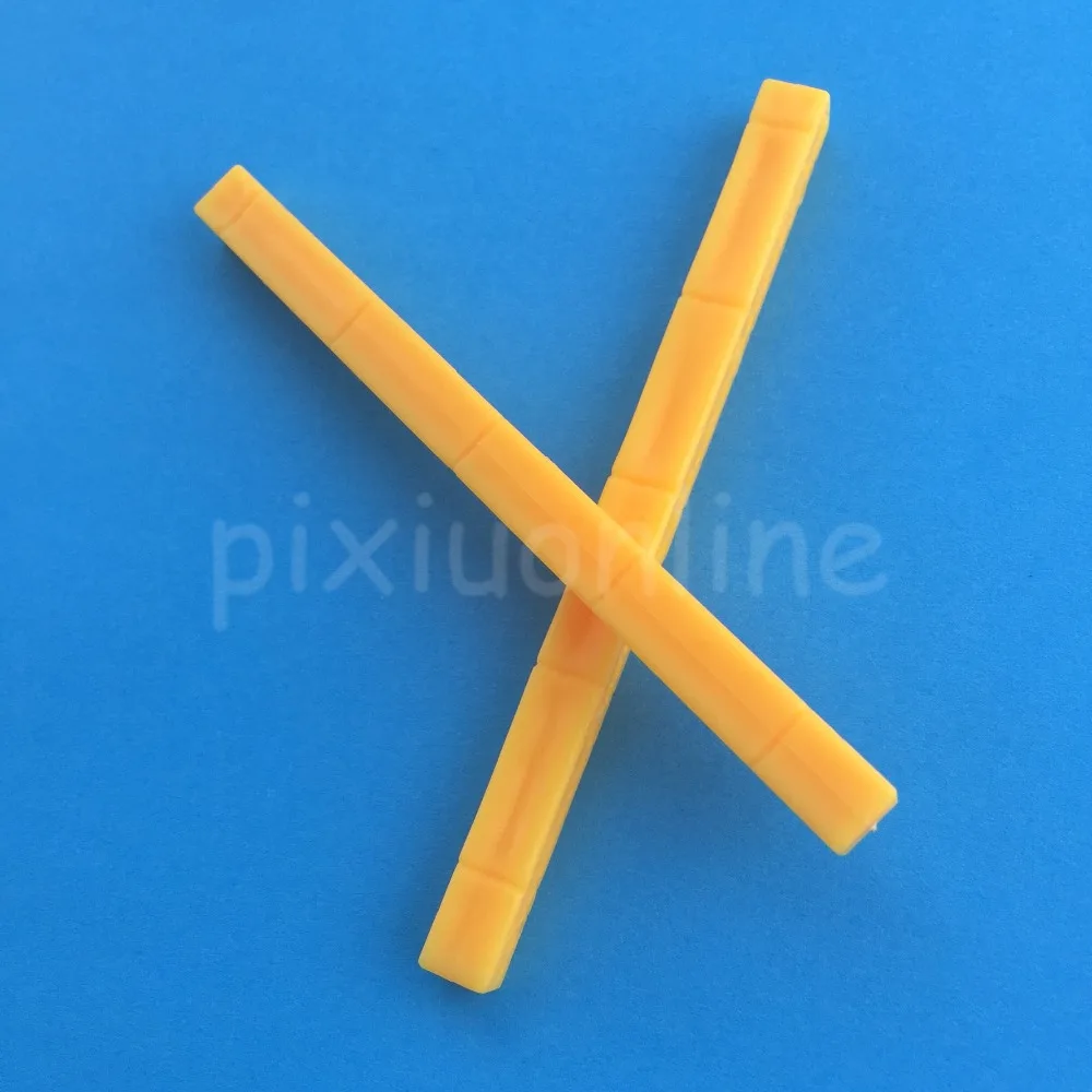 2pcs J244Y Yellow Color 95mm Plastic Stick Multi-aperture Plastic Connect Rod DIY Model Car Frame Stick