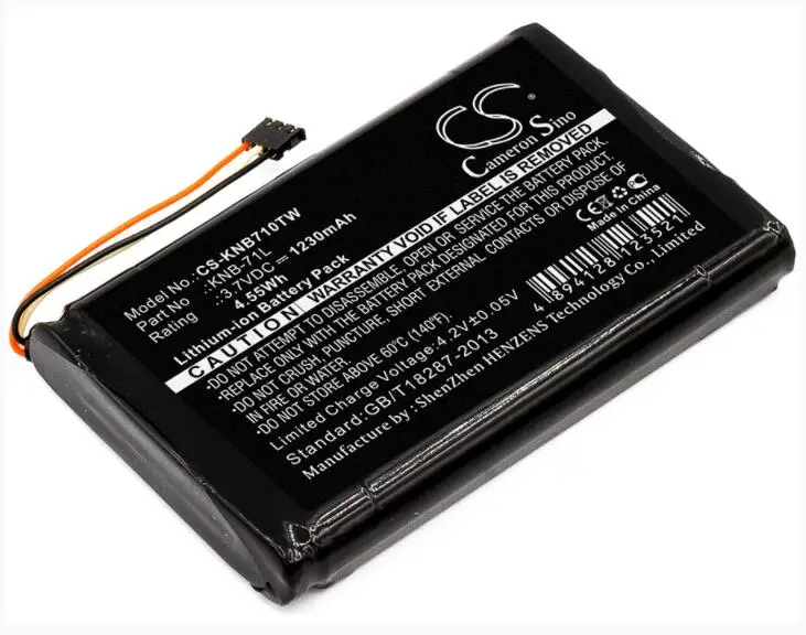 Cameron Sino 1230mAh battery for KENWOOD PKT-03K PKT-23 PKT-23K ProTalk LT KNB-71L Two-Way Radio Battery