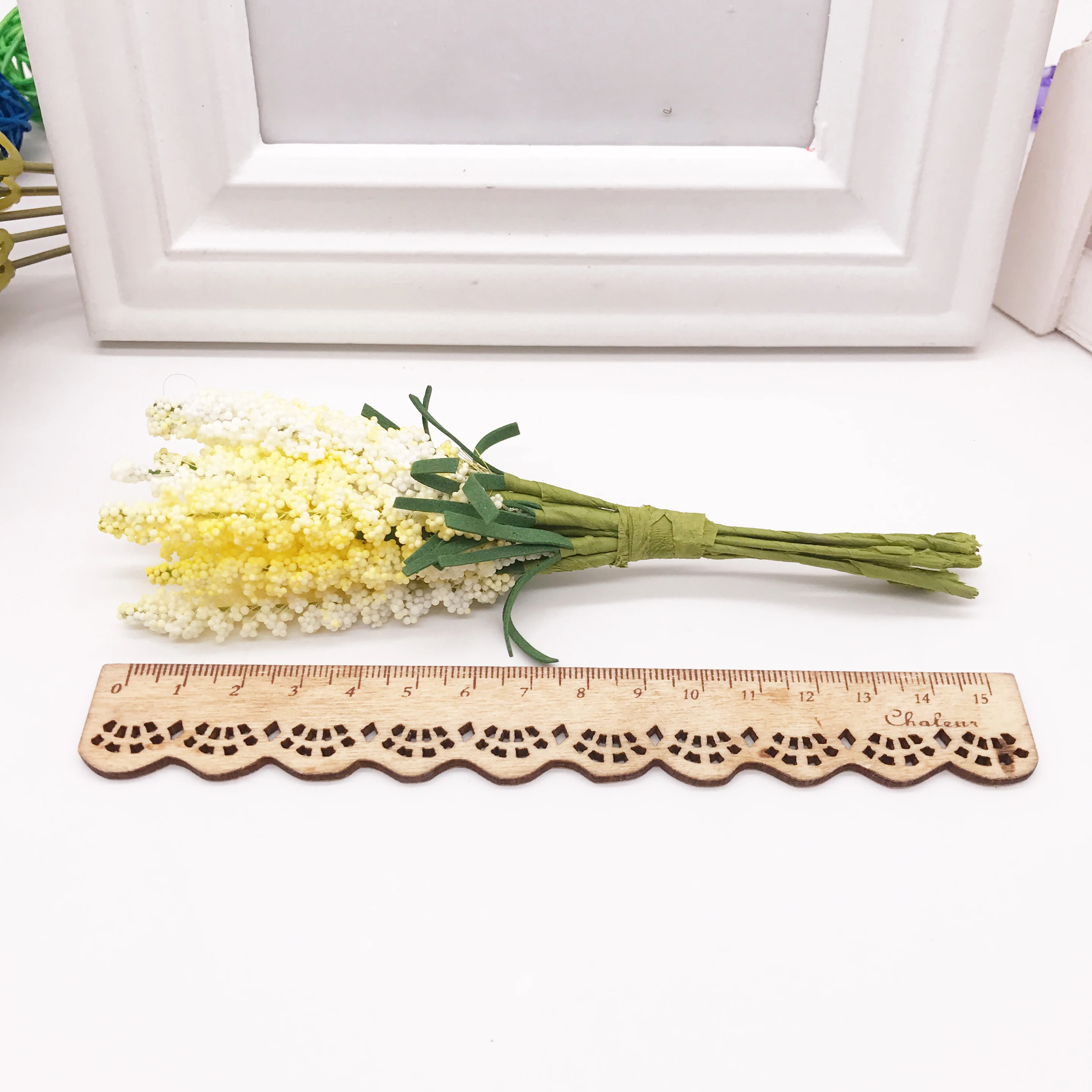 10Pcs/lot Mini PE Lavender Artificial Flowers for Wedding Home Decoration DIY Craft Gift Bride Wreath Scrapbooking Fake Flower