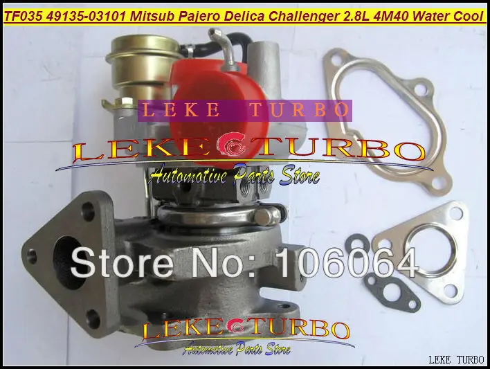 Water Cooled Turbo TF035HM-12T 49135-03100 49135 03100 4913503100 Turbocharger For Mitsubishi PAJERO Delica Challenger 4M40 2.8L