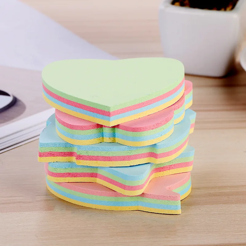 Jonvon Satone 10pcs (1000sheets) Memo Pad Sticky Note Creative Stationery Cartoon Stickers  Student Gift Wholesale Diary Sticker