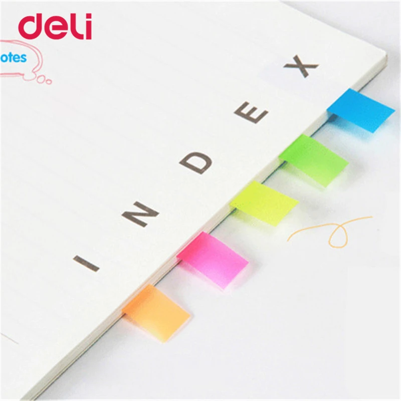 5 colors Self Adhesive Memo Pad Sticky Cute creative Colorful Sticky Notes Bookmark Point It Marker Memo Sticker Paper Escolar s