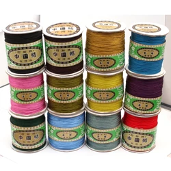 1mm diameter beading cording multicolor to select 220 Meters Nylon Handcraft Braid Rattail Cord Chinese Knotti