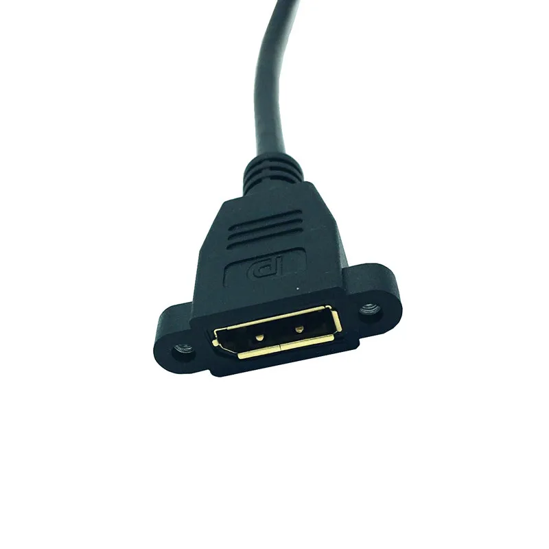 디스플레이 포트 암 소켓 패널 마운트, 미니 디스플레이 포트 암 비디오 케이블 어댑터, 0.3m