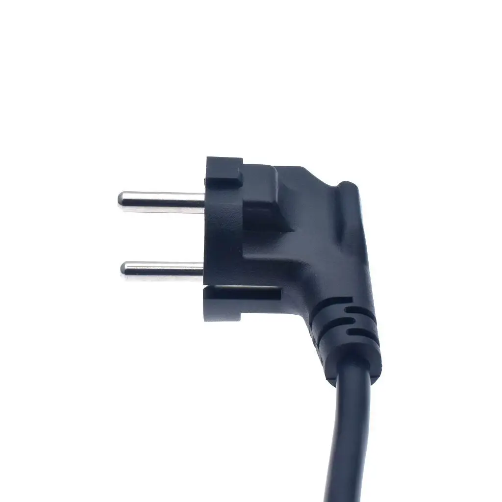 Power Cord Schuko CEE7/7 Male Plug to IEC320-C13 Female Right Angled Power Adapter Cable For Wall Mount TV