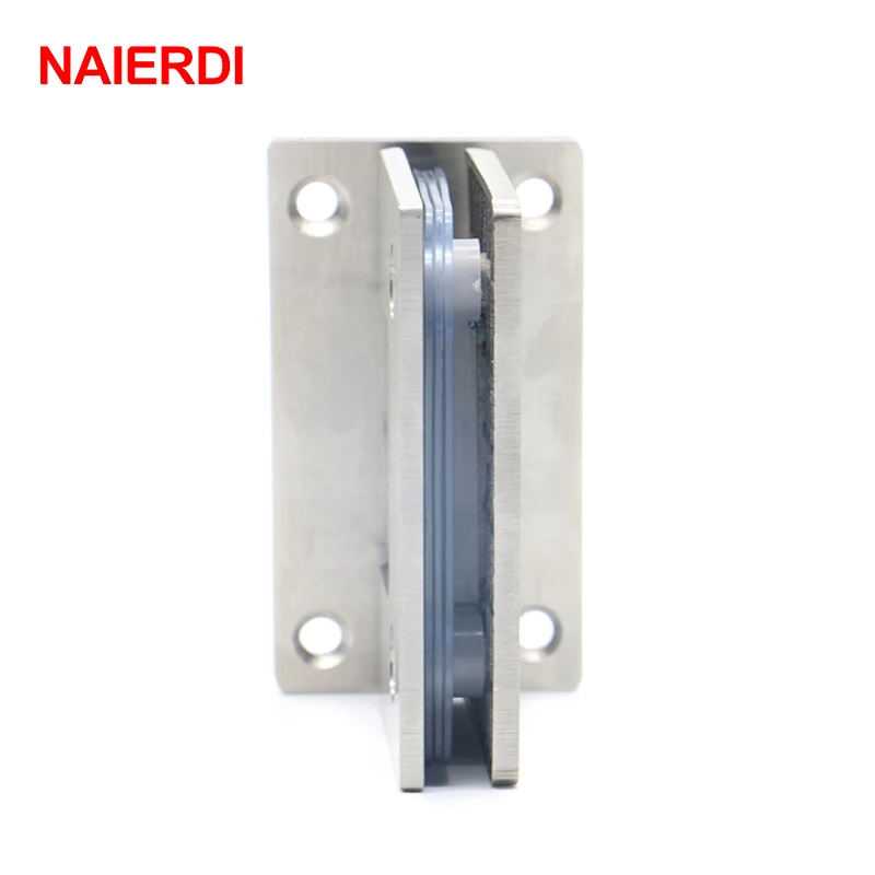 NAIERDI-4913 90 Degree Open 304 Stainless Steel Hinges Wall Mount Glass Shower Door Hinge For Home Bathroom Furniture Hardware