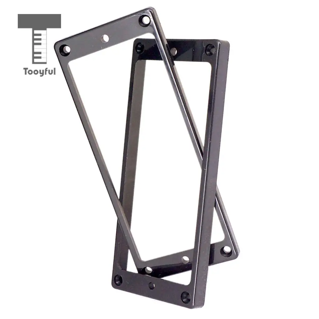 Tooyful 8-String Guitar Parts Plastic Humbucker Pickup Mounting Ring Frame for Replacement