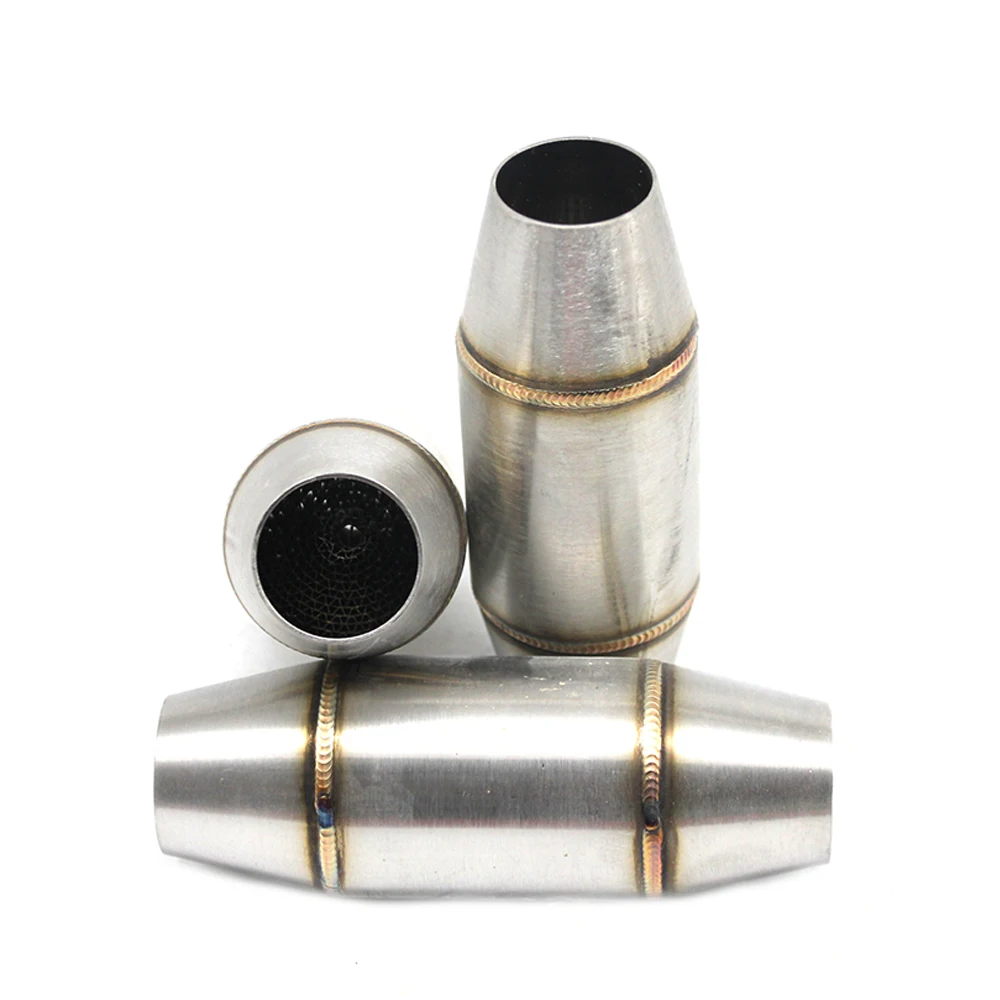 Alconstar 38/58mm muffler expansion chamber of motorcycle exhaust pipe back pressure core silent catalyst muffler DB killer