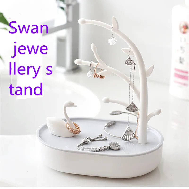 

Swan Jewelry Rack Pink Girl Heart Jewelry Box Swan Lake Jewelry Collection Box jewelry collection box 18.1*12.7*21CM