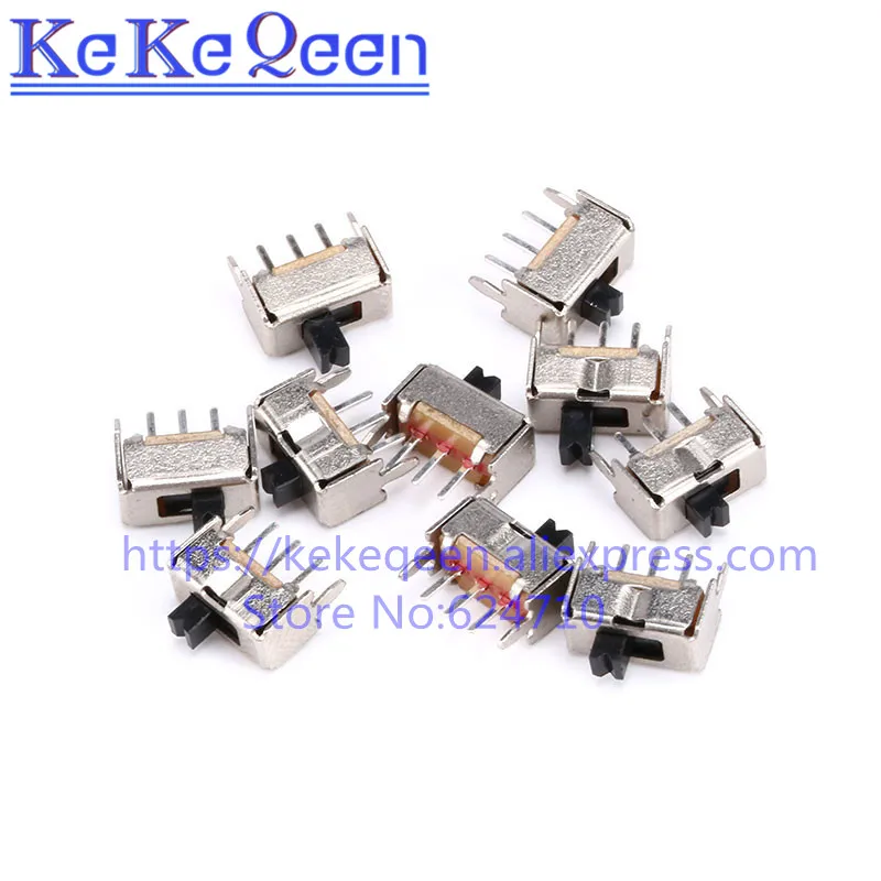 

1000PCS/Lot New SS12D07 SS12D07VG4 Mini Vertical Slide Switch 1P2T 3 Pin Toggle Switch SMD PCB DPDT Vertical Switch High Quality