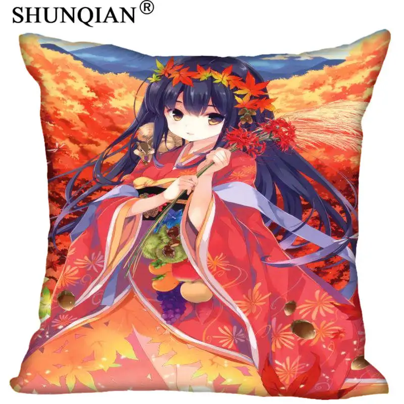 New Arrival anime girl characters with kimono Pillowcases zipper Custom Pillow Case More Size Custom your image gift