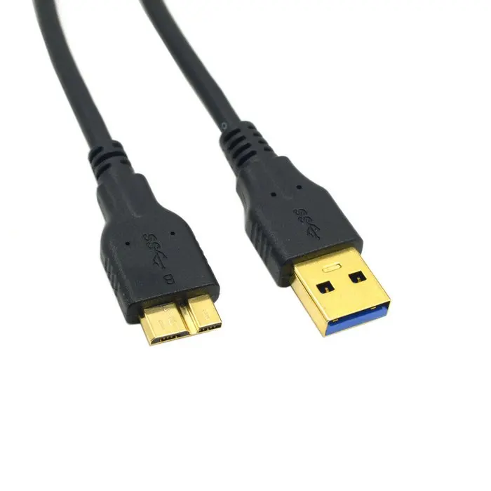 3M Long Black USB 3.0 a Male to Micro B Male Cable Data Charge Cord for Samsung Galaxy Note3 N9000 N900 - 3m Length