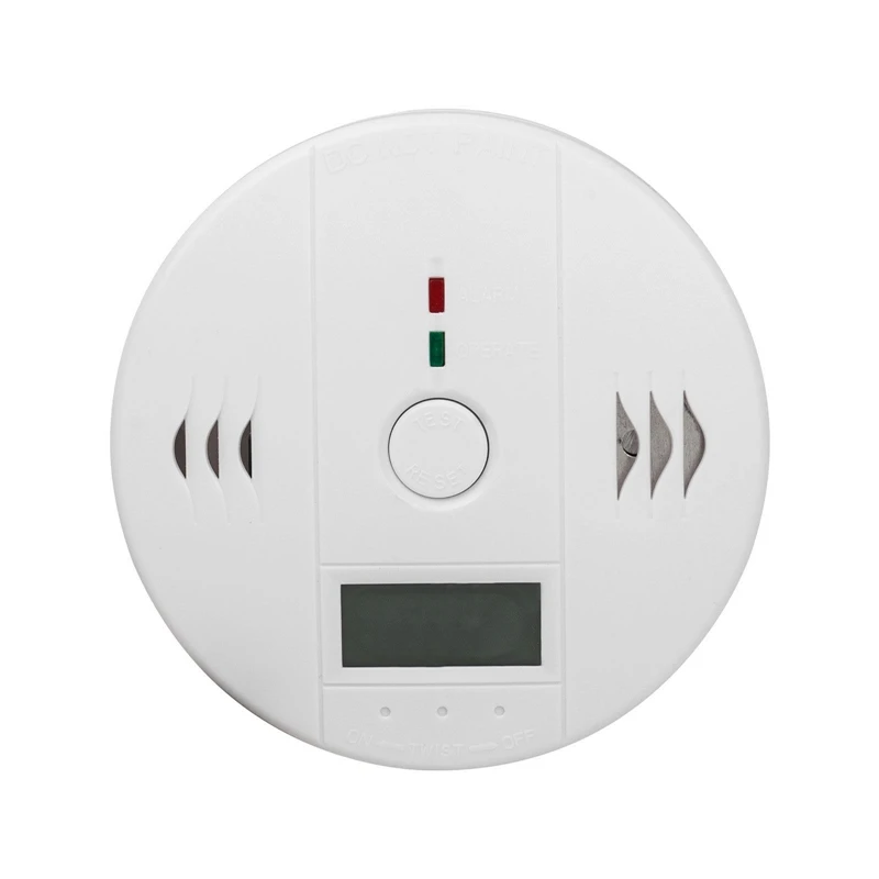 Home Security LCD Carbon Monoxide Detector Independent CO Gas Sensor 85dB Warning-up High Sensitive Poisoning Alarm Detector