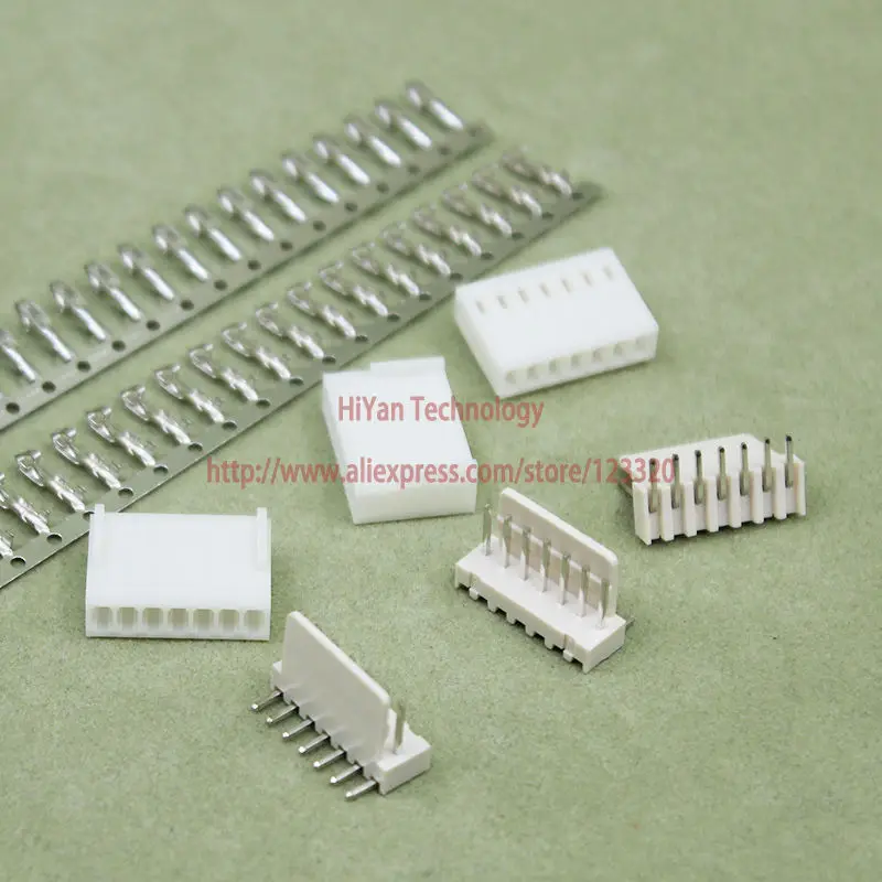 

(50sets/lot) connector KF2510 2510 7Pin Pitch:2.54MM 0.1inch 90 Degree Pin Header + Terminal + Housing KF2510-7P