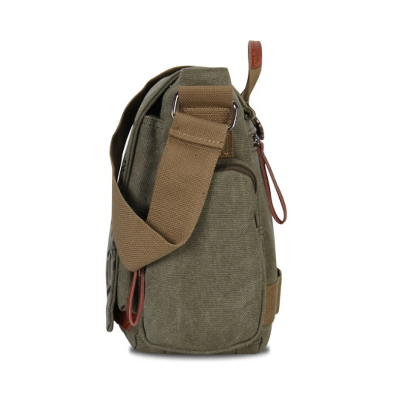 Manjianghong Leisure Canvas Men\'s Briefcase Bags Quality Guaranteed Man\'s Shoulder Bag Fashion Business Functional Messenger Bag