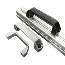 Aluminum Cabinet Handles Black Sliver nylon  alloy 90mm 120mm 180mm door Accessory DIY 3D Printer Parts