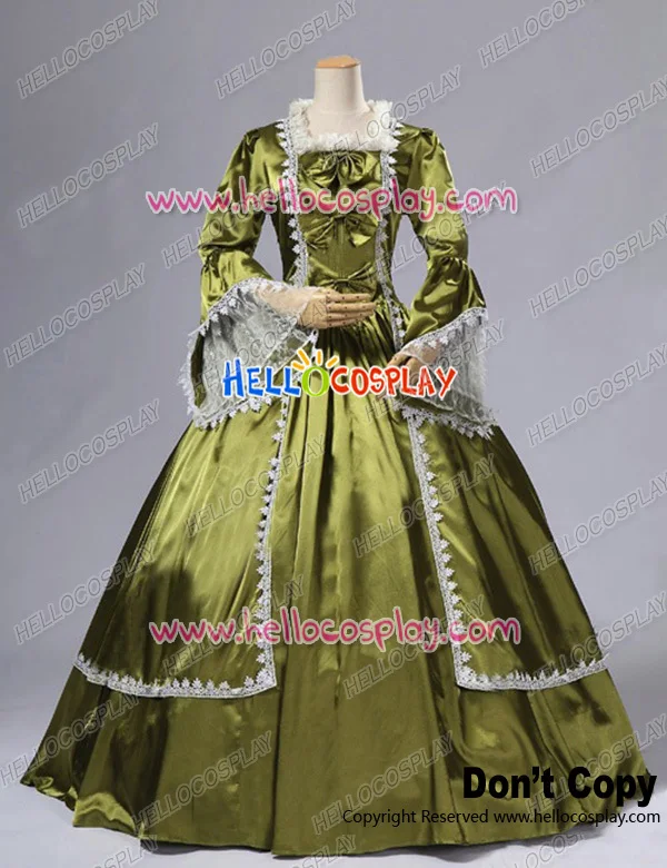 

Marie Antoinette Victorian French Formal Period Ball Gown Stage Lolita Dress Costume H008