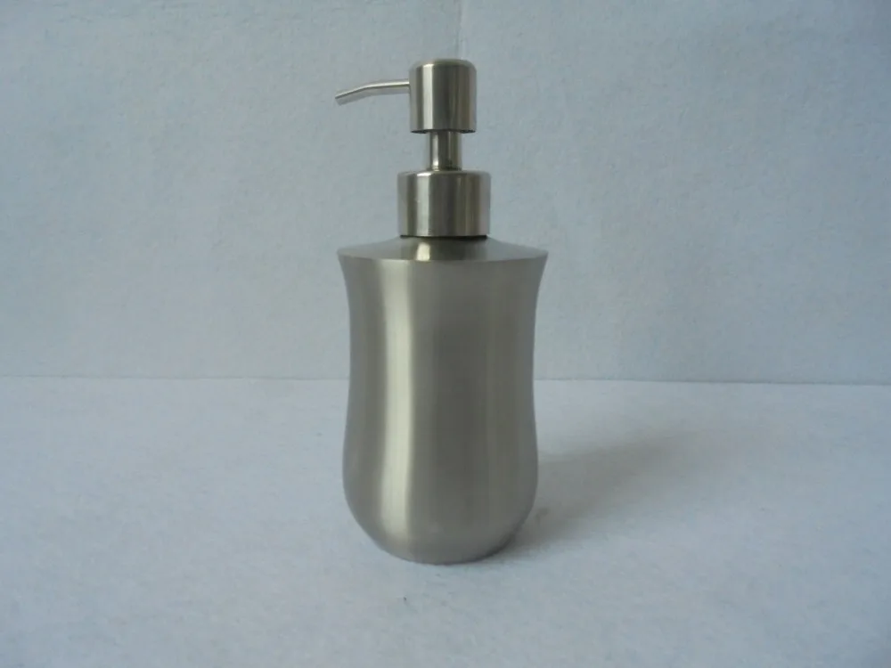 1PC Popular New Stainless steel Liquid Pump Soap Lotion Dispenser Hand Sanitizer Bottle Bathroom Accessory KE 1493