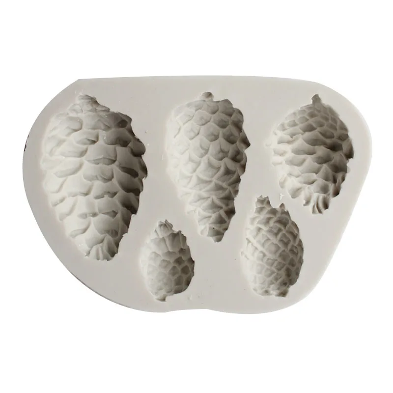 Sugarcraft Pine cones nut Silicone mold fondant mold Pine nuts Christmas cake decorating tools chocolate mold