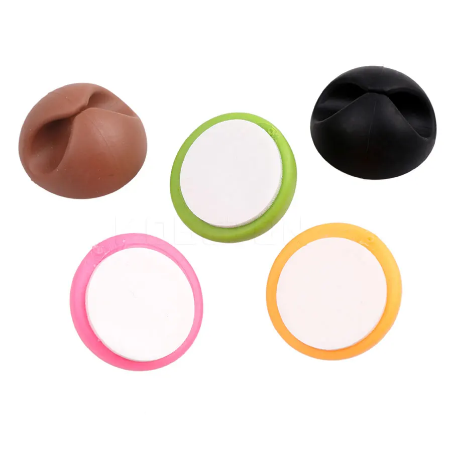 Cable de plástico duro negro, organizador de cables, Clip ordenado, Cargador USB, soporte de Cable para Cable de escritorio, abrazadera fija, alta calidad, 50 unidades