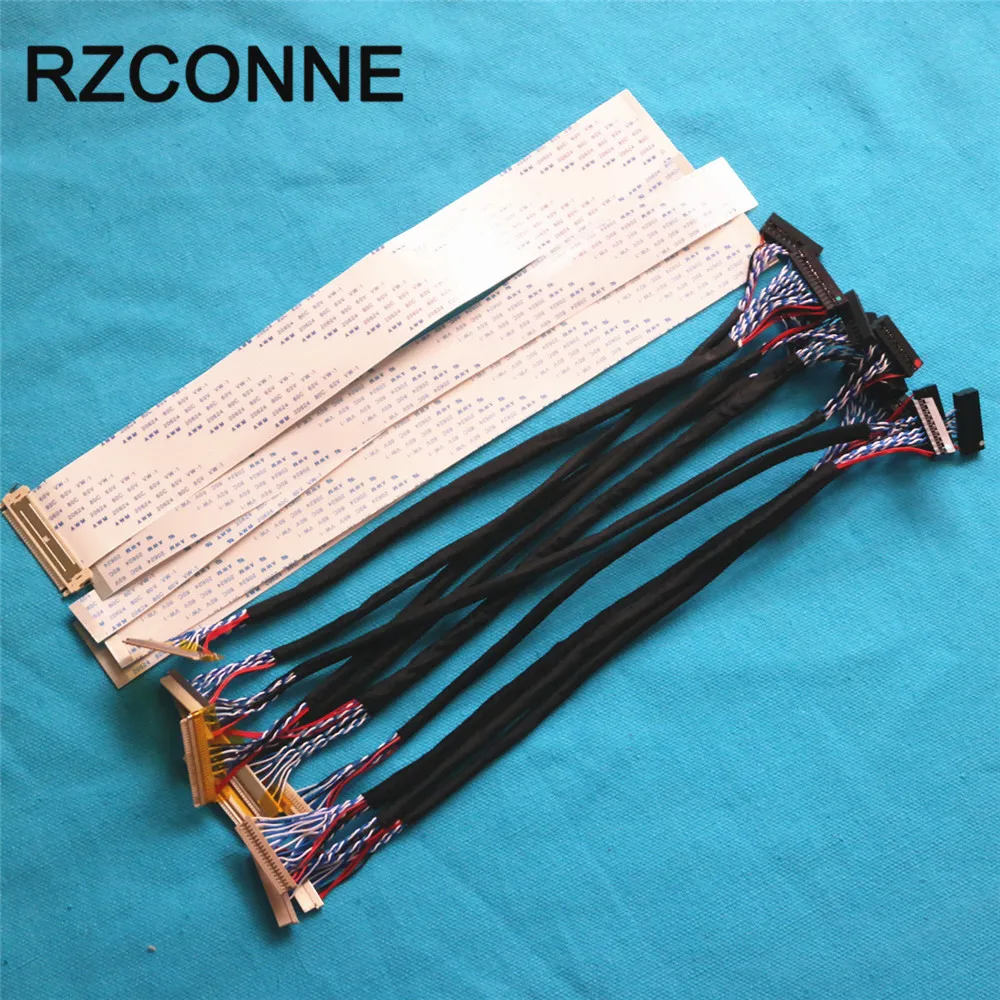 

15 шт./лот, комплект проводов для ЖК-экрана, поддержка 26 см, универсальный ленточный плоский кабель LVDS FFC TTL для подключенной платы драйвера светодиодного ЖК-дисплея 12-32 дюйма