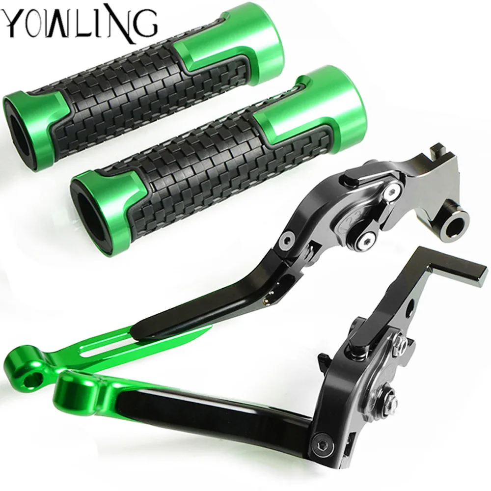 

7/8" 22mm Motorcycle Hand Grips HandleBar Grip+Brake Clutch Lever for Kawasaki VERSYS 650 ER6N NINJA 650R/ER6F 2009-2014