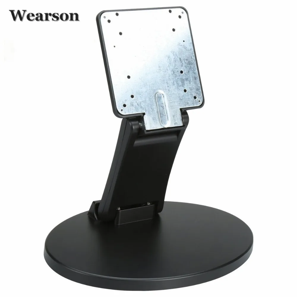 Wearson WS-03C Folding Metal LCD TV Holder Touch Screen Monitor Desk Stand Bracket With VESA Hole 75x75 100x100mm