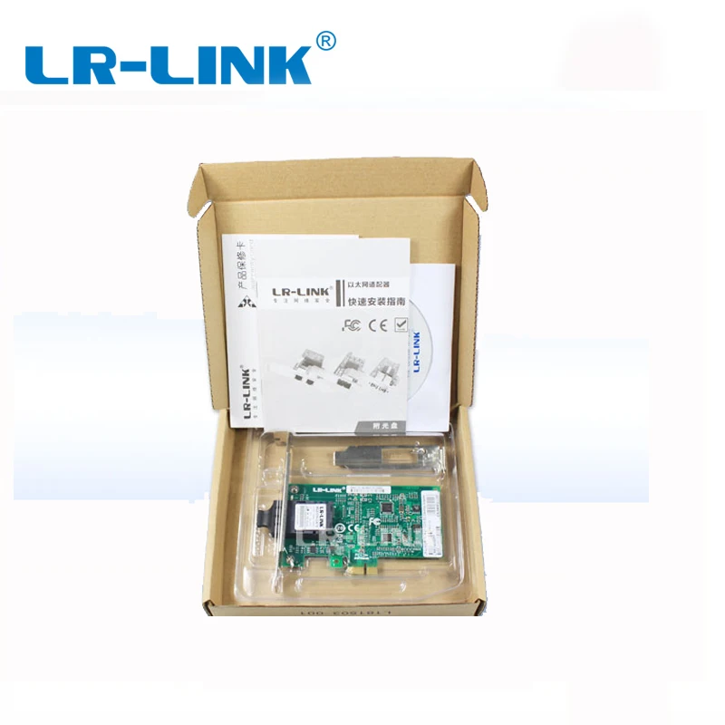 LR-LINK 9020pf-lx 100base-lx adaptador de lan ethernet fibra óptica pci-e x1 placa de controlador de rede realtek rtl8105 computador pc nic