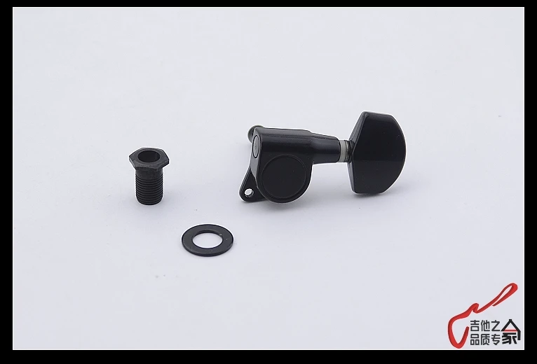 1 Set GuitarFamily 3R-3L Guitar Machine Heads Tuners  Black  ( #0332 ) MADE IN KOREA