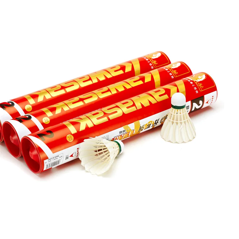 シャトル Badminton Shuttles 12/24/48Pcs Kawasaki Tournament Shuttlecock BWF APPROVAL White