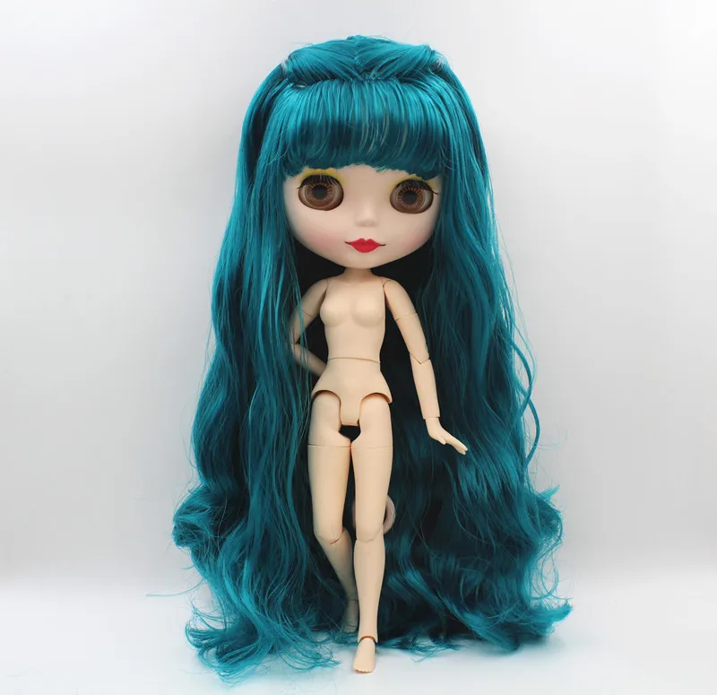 

Free Shipping big discount RBL-491MJ DIY Nude Blyth doll birthday gift for girl 4color big eye doll with beautiful Hair cute toy