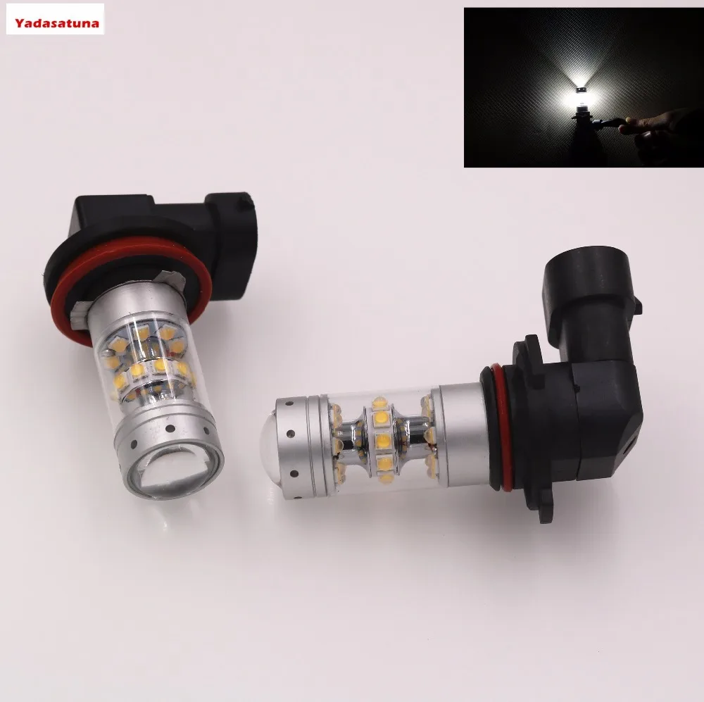 

New 2pcs Super Bright led Car h11 H8 9005 9006 H10 h9 Fog Driving DRL Daytime Running Light H11 30W*5W Beam LED 6000K 12V Lamp