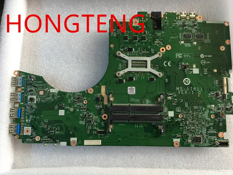 Original Laptop MOTHERBOARD FOR MSI GT72 MS-17811 SR1PX i7-4710HQ i7-4700hq sr15e  i7-4720hq sr1q8  Test OK