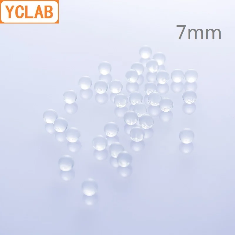 YCLAB 7mm Glass Ball Anti Splashing Liquid Heating Shock Boiling Ornament Crystal Transparent 110 Balls Per Bag