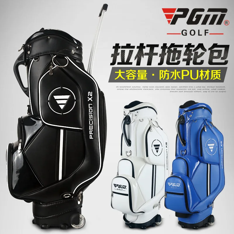 

New PGM Golf Bag Male Women Trolley Standard Ball Bag Tug Clubs Large Women Handbag Capacity A4763