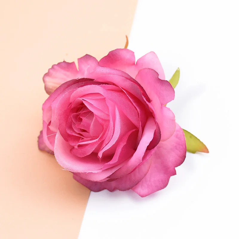 5 Stück Seidenrosen Blumenwand Scrapbooking Künstliche Pflanzen Dekorative Blumen Kränze DIY Geschenkbox Heim Hochzeitsdekoration Handarbeiten – Detail 9