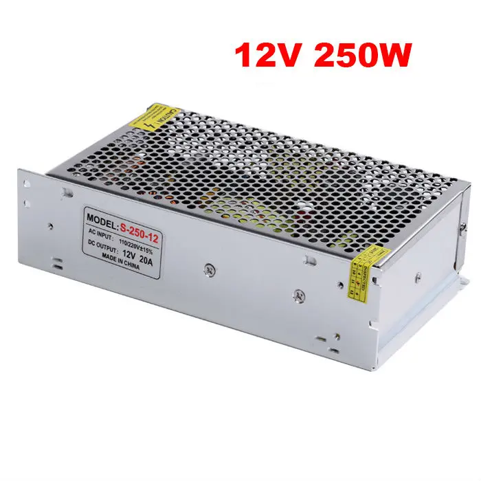 ac-dc 12v 250w switching power supply 250w led driver dc12v power,Aluminum AC110V 220V to 12v lighting transformer for led light