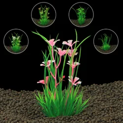 Plantas acuáticas artificiales para acuario, decoración de pecera, 13cm de altura