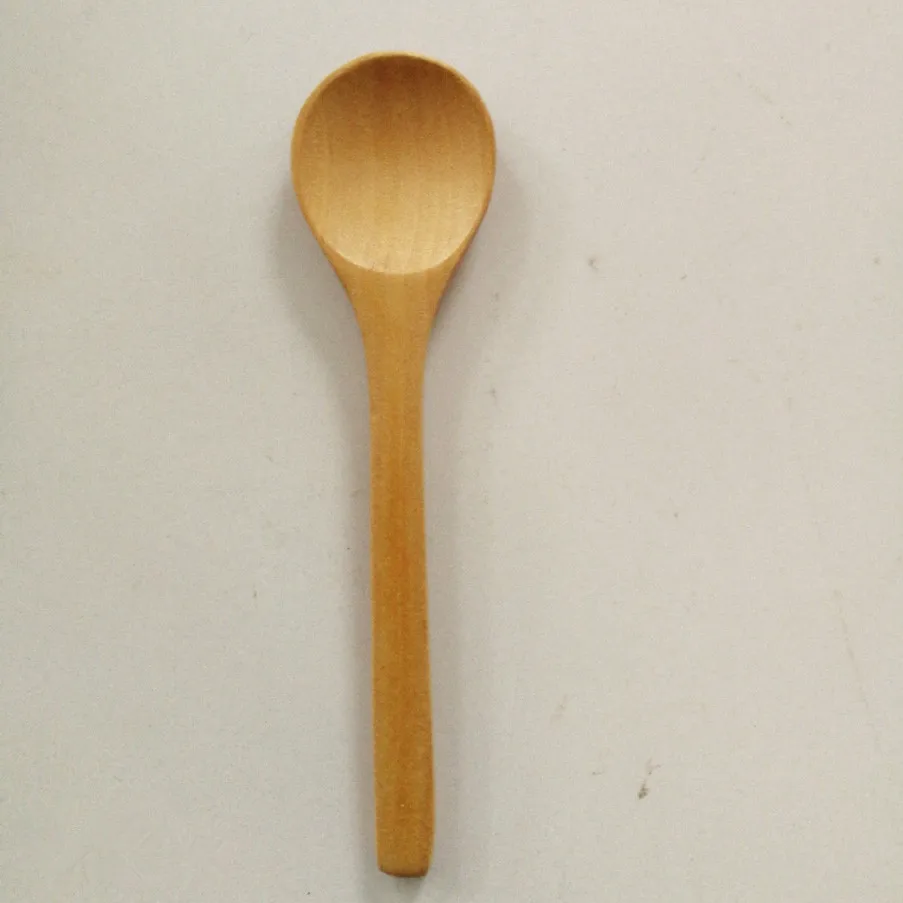 1000pcs 17*4cm Small Wooden Spoons Natural Eeo-Friendly Mini Honey Spoons Kitchen Mini Coffee Teaspoon Kids Ice Cream Scoop