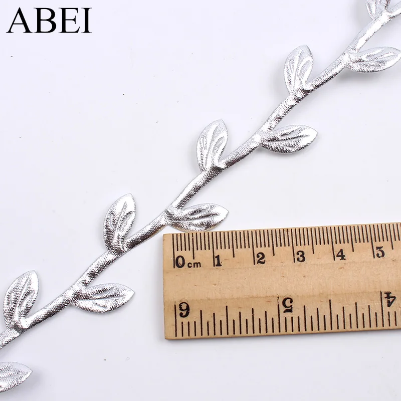 10Yards/lot Silk Leaves Vine Artificial Leaf Rattan DIY handicraft Gold Rope For Wedding Party Home Decoration Wreath Material