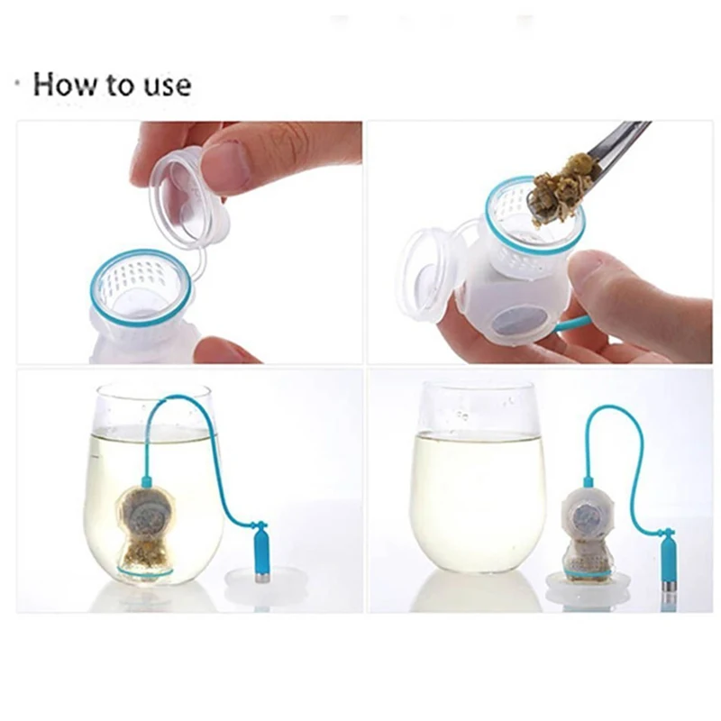 Creative Tea Strainers Useful Mesh Tea Infuser Leaf Strainer Filter Silicone Teabags Tea Diffuser Tea Bag Kitchen Tools