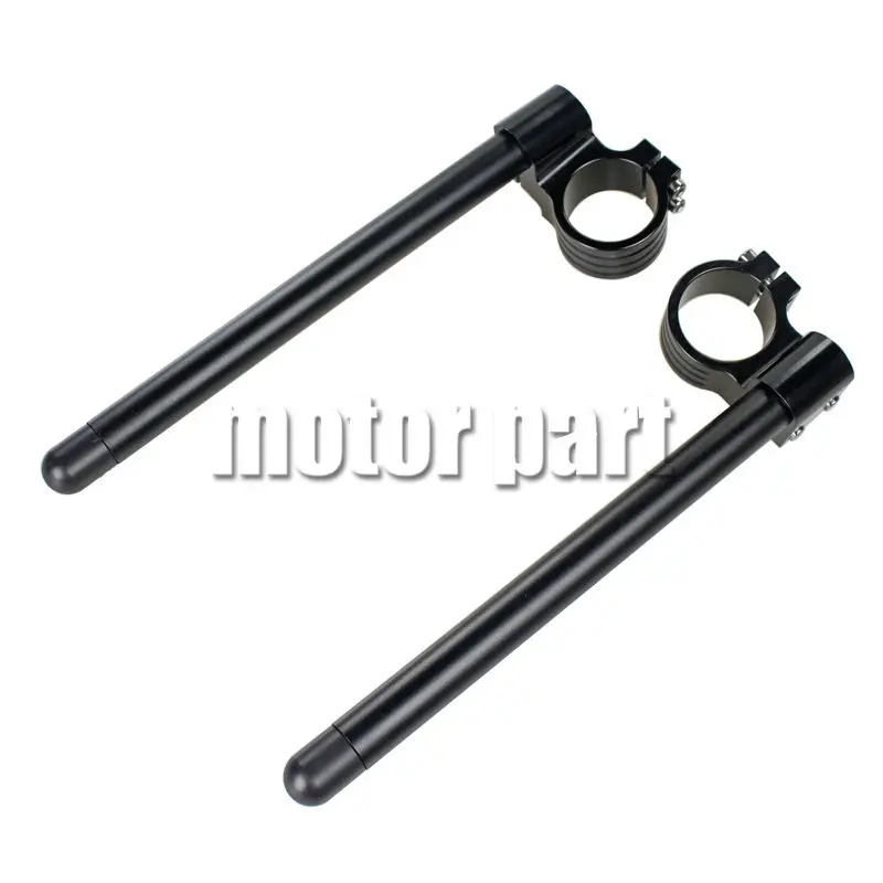 For 1990-1997 Kawasaki Ninja ZX11 ZX1100C/D ZX 11 Motorcycle Fork Tube 43mm Clip-ons Handle Bar CNC Riser Handlebar Black Color