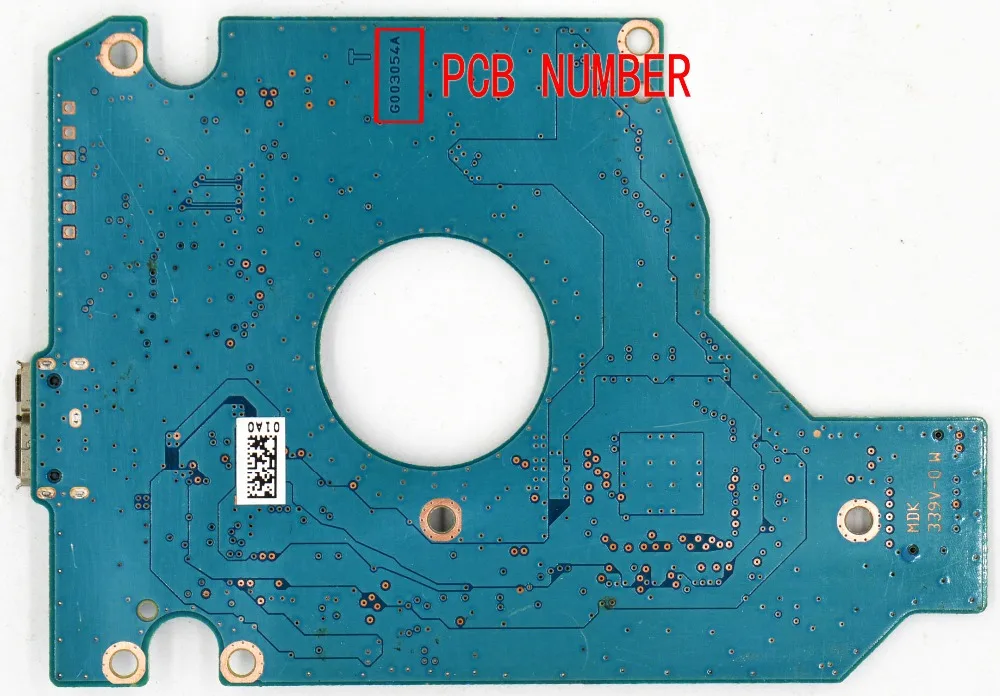 Toshiba Hard disk circuit board / MK5059GUXP ,  MK5075GUX  / G003054A