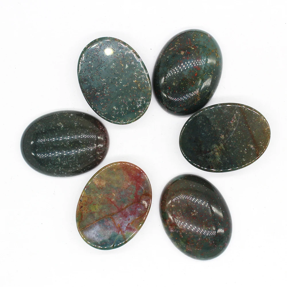 NoEnName_Null  Wholesale 6pcs/lot natural rainbow stone Oval CAB CABOCHON 30x40mm beads for Diy jewelry accessories making free