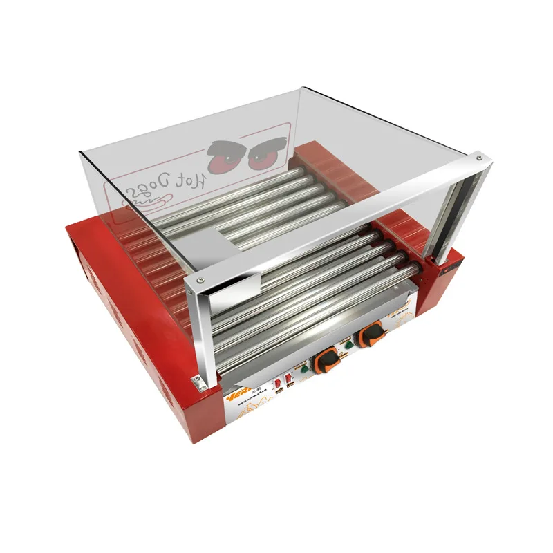 5 7 9 11 أنبوب آلة خبز السجق هوت دوج خبز آلة تسخين السجق آلة الكلب الأسطوانة