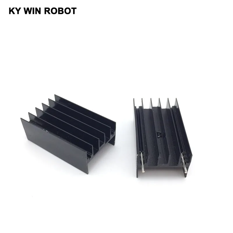 2 pcs Aluminium TO-220 Heatsink TO 220 Heat Sink Transistor Radiator TO220 Cooler Cooling 23*16*40MM With 2 Pins