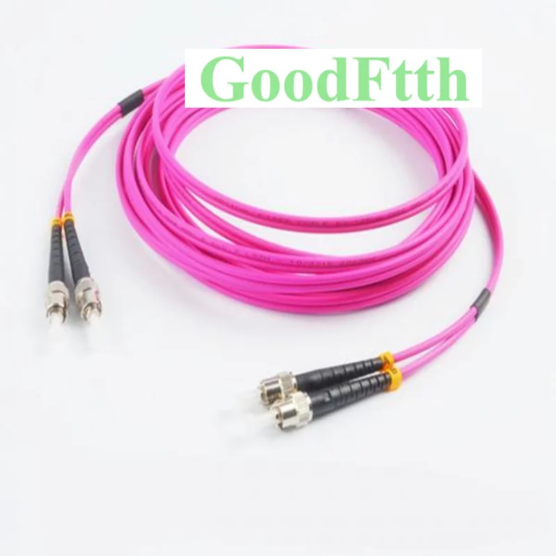 Fiber Optic Patch Cords ST-ST OM4 Duplex GoodFtth 1m 2m 3m 4m 5m 6m 7m 8m 10m 15m